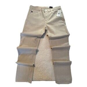 NWT AG Adriano Goldschmied Pants Women's The PRIMA Cigarette Leg Cream Denim 27R